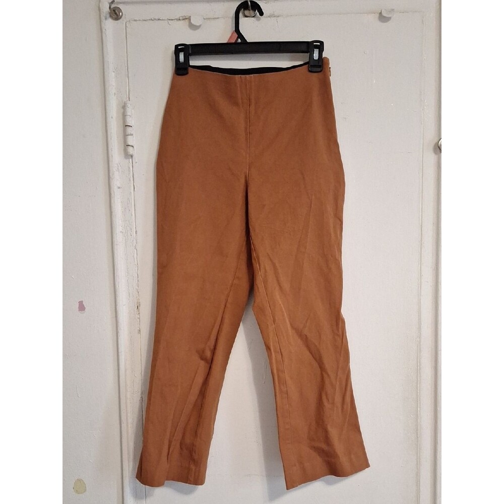 Women's Rust Orange Cropped Pants